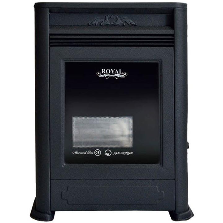 بخاری گازی مروارید سوز شرق طرح شومینه رویال  8000 Morvarid Sooz Shargh 8000 Royal Fireplace Gas Heater